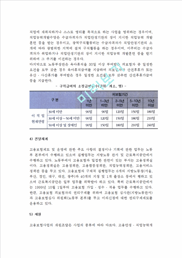 [고용보험제도]고용보험제도의목표,적용대상,급여,전달체계,재원,문제점및향후과제.hwp